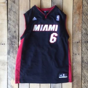 Miami Heat #6 Lebron James Jersey Size Youth Large